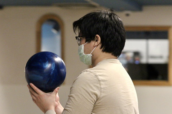 student bowling