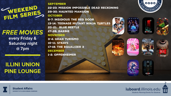 weekend films fall 23