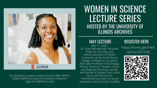 Flyer for Ruby Mendenhall lecture