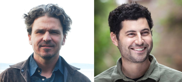 Dave Eggers and Daniel Gumbiner headshots