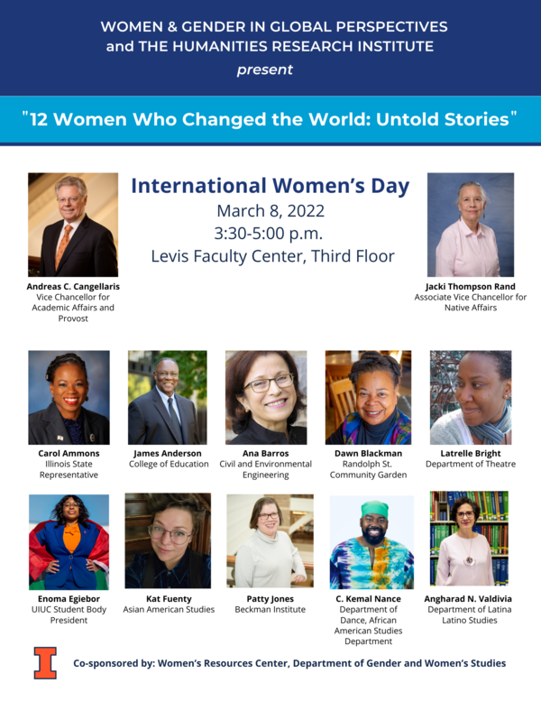 Event poster featuring the images of all event speakers