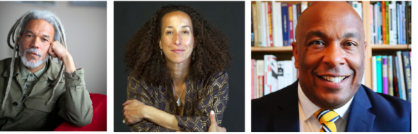 Headshots of Vincent Brown, Cheryl Finley, and Christopher Freeburg