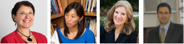 Headshots of Carmen Gonzales, A. Naomi Paik, Heidi Hurd, and Richard Ross