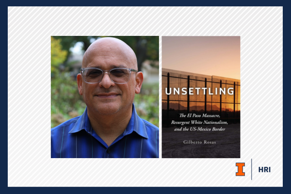 Gilberto Rosas and Book Cover