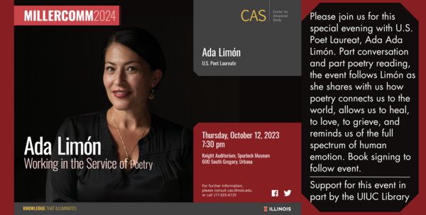 UIUC Events: Ada Limón: Working in the Service of Poetry