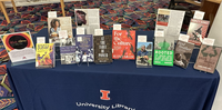 Display of books for Black History Month