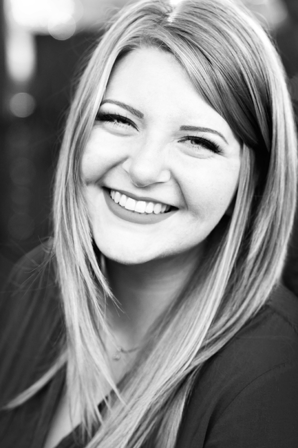 Black and Whtie Self-portrait of Michelle Hassel