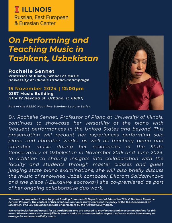 Rochelle Sennet (Professor of Piano, School of Music, University of Illinois)