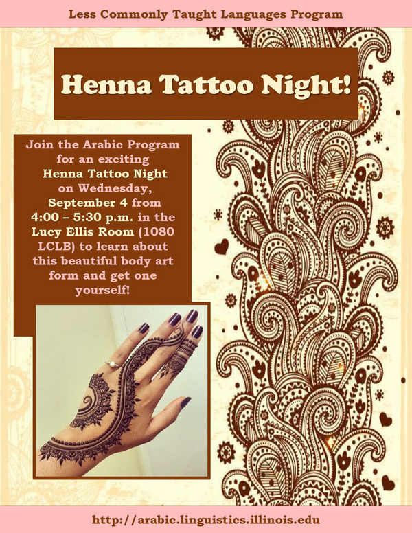 Henna First Event Flyer