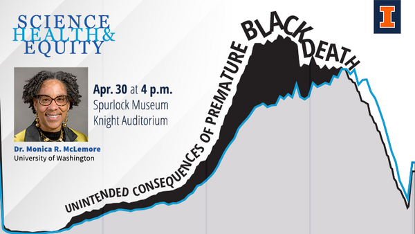 Science, Health, & Equity: Unintended Consequences of Premature Black Death. Spurlock Museum. 4 p.m. UIUC.