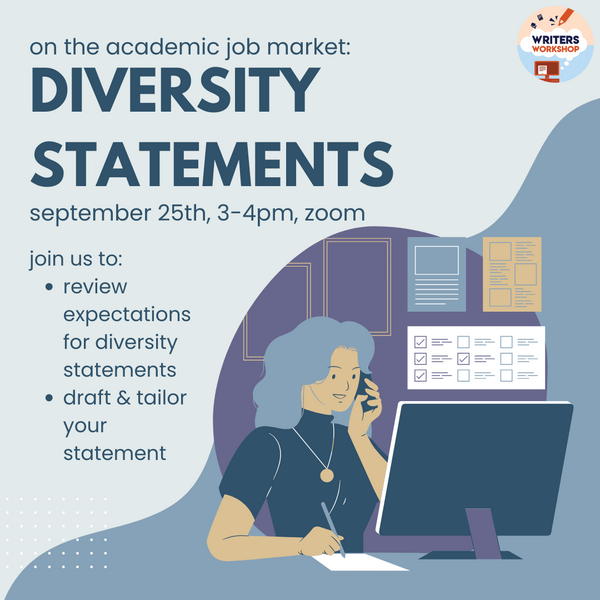 On the Academic Job Market: Diversity Statements Flyer