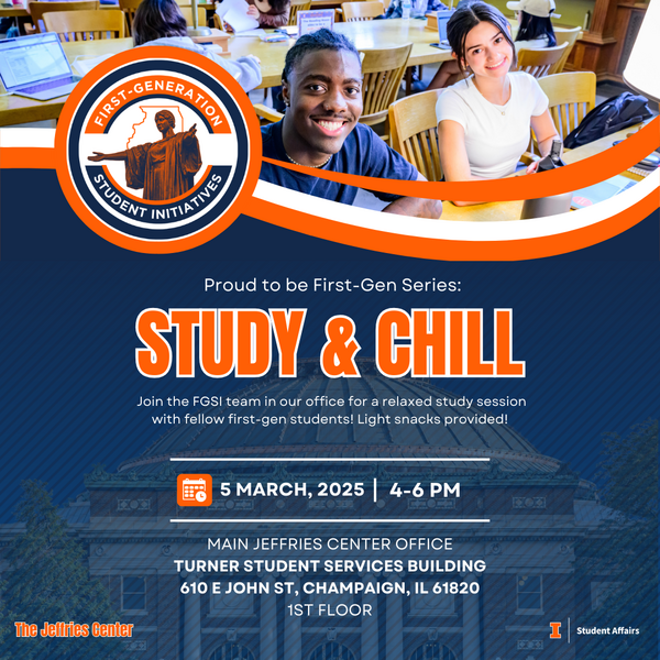 Proud to be First Gen Study & Chill