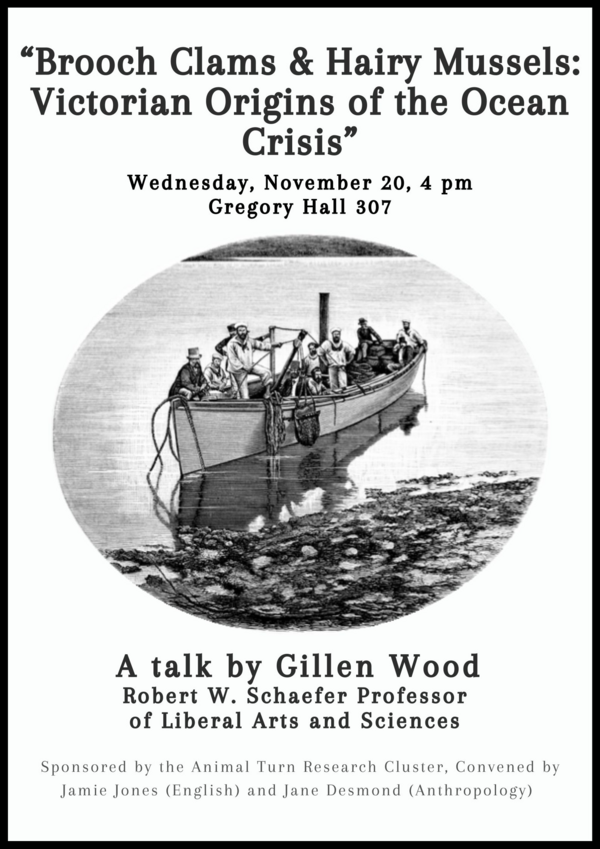 Brooch clams & Hairy Mussels, Wed. Nov. 20 at 4 pm in Gregory Hall