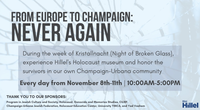 Hillel holocaust museum flyer