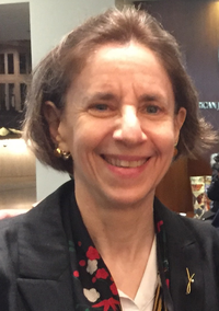 Headshot of Nancy Toff, Vice President & Executive Editor in the Academic/Trade Division, Oxford University Press, smiling at the camera.