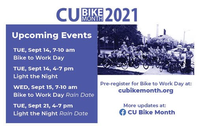 Flyer for Bike to Work Day and Light the Night information