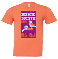 Bike Month 2022 t-shirt prototype