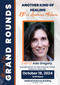 Bleeding Edge Grand Rounds; October 18th at Noon, MSB Room 274, Featuring Ada Gregory