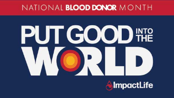 Put good in the world - give blood!