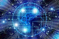 Illustration of a network that includes a brain