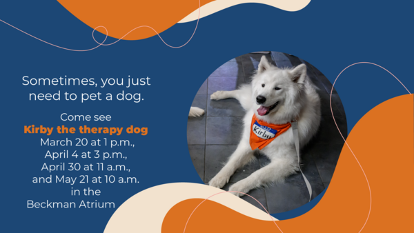 Event information about Kirby visits at Beckman