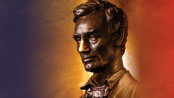 Sculpture of Abraham Lincoln in Lincoln Hall, University of Illinois Urbana-Champaign