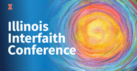 Multicolor Watercolor Sunrise. Illinois Interfaith Conference.