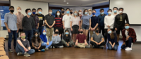 A group of students