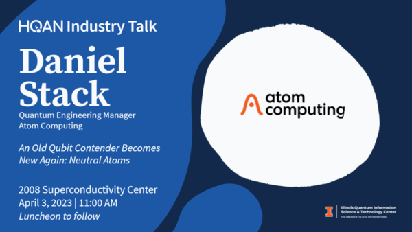 Daniel Stack will speak on April 3, 2023 in 2008 Superconductivity Center at 11am