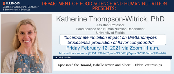 FSHN Graduate Seminar- Dr. Katherine Thompson-Witrick, Feb. 12 @ 11 a.m.
