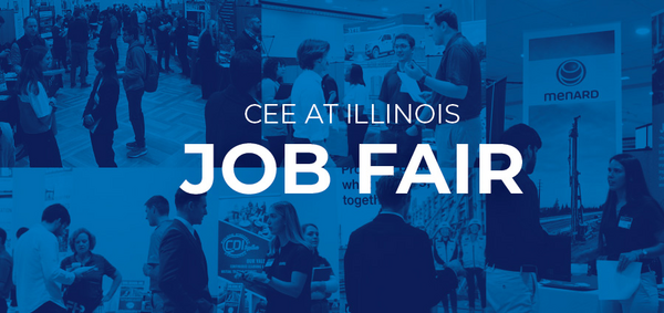 Students at CEE Illinois Job Fair