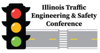 Traffic Engineering and Safety (TES) Conference showing a traffic light and road with crosswalk