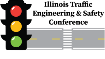Traffic Engineering and Safety (TES) Conference showing a traffic light and road with crosswalk