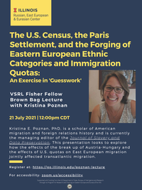 VSRL Fisher Fellow Brown Bag Lecture: Kristina Poznan