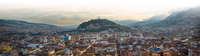 A panoramic view of Quito, Ecuador