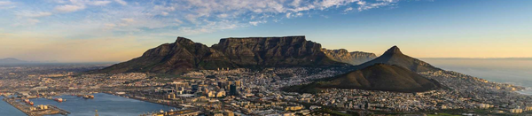 A panoramic view of Cape Town.