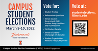 Spring 2022 Campus Student Elections graphic