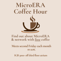 Coffee Hour meets every second Friday at 10 am in IGB 3000