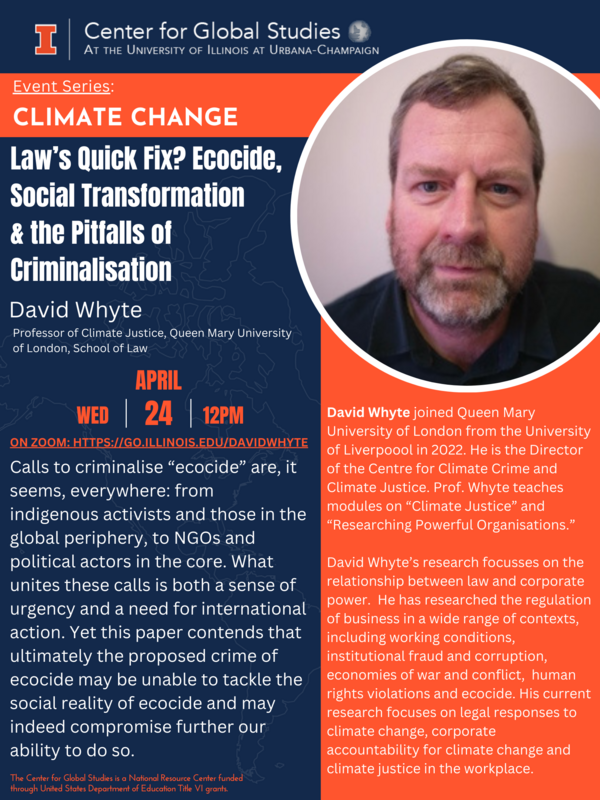 Flyer for David Whyte's webinar talk