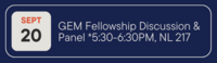 The Office of Graduate Diversity and Program Climate in the Chemical Sciences Fall 2023 Seminar Series Schedule