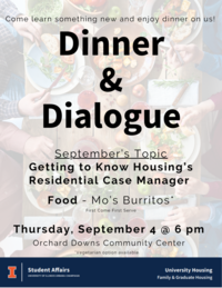 dinner setting with food and people