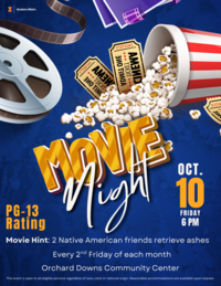 film, popcorn, and movie tickets