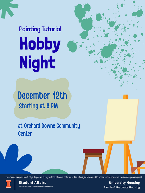 easel with painting supplies