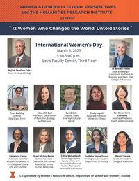 Images of the 12 speakers who will be featured at the event