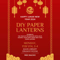 Red decorative flyer with same information as in body of text.