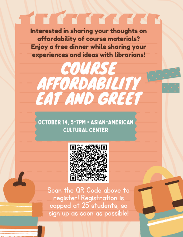 Image of notebook paper with text and QR code for registration link: https://forms.illinois.edu/sec/707260276