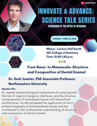 Flyer for Innovate & Advance: Science Talk Series