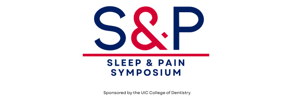 A red and blue Logo for Sleep & Pain Symposium with the Text S&P Sleep & Pain Symposium