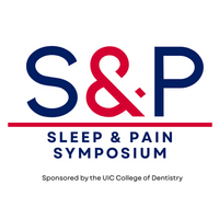 A red and blue Logo for Sleep & Pain Symposium with the Text S&P Sleep & Pain Symposium