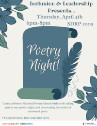 poetry night flyer